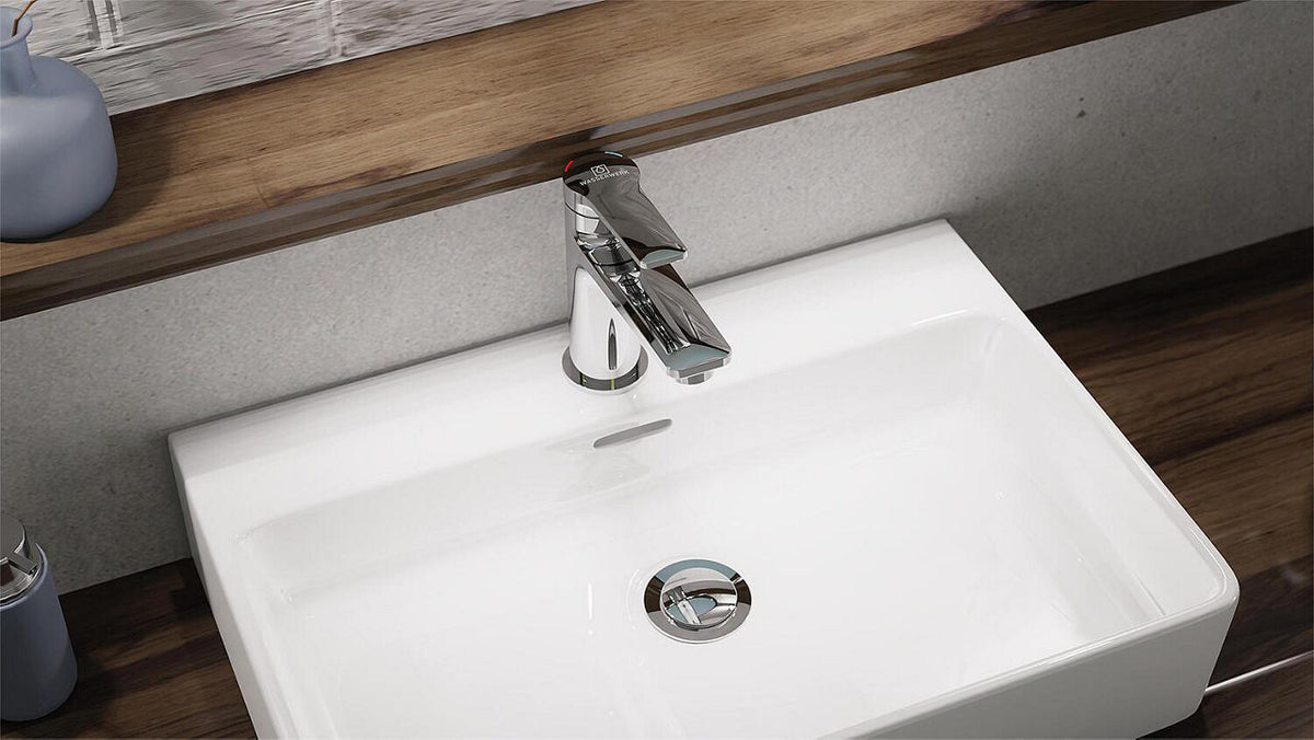 Mitigeur de lavabo Wasserwerk WT saillie 170 mm chromé