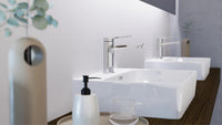 Mitigeur de lavabo Wasserwerk WT saillie 170 mm chromé