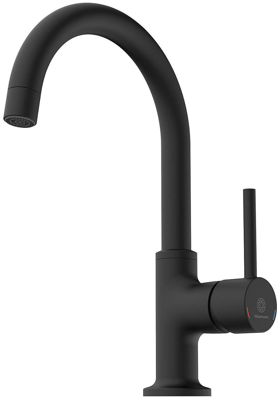 Mitigeur de lavabo Wasserwerk WT saillie 170 mm chromé