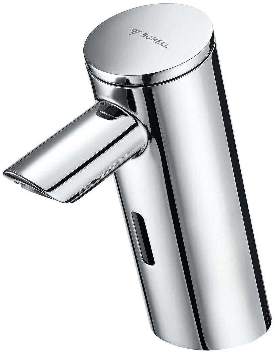 Robinetterie électronique de lavabo Schell Puris E2 saillie 105mm chromé