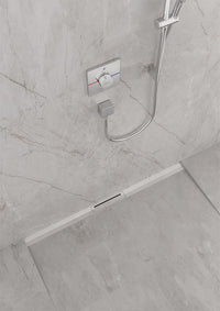 Hansgrohe caniveau de douche RainDrain Flex montage mural