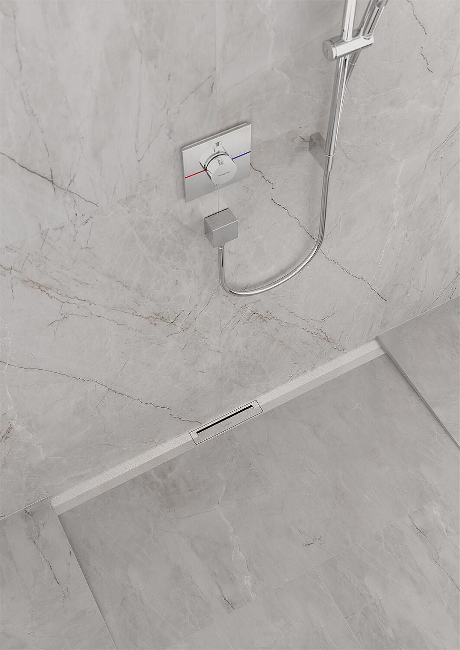 Hansgrohe caniveau de douche RainDrain Flex montage mural