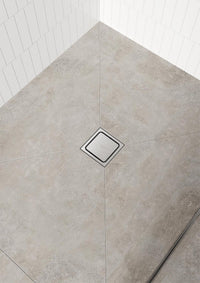 Hansgrohe RainDrain Spot, set complet, évacuation ponctuelle acier inoxydable brossé 150 mm