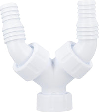 Douille de flexible double OHA DN25(1") x 2x douille de flexible 3/4" à 1", avec clapet anti-retour