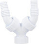 Douille de flexible double OHA DN25(1") x 2x douille de flexible 3/4" à 1", avec clapet anti-retour