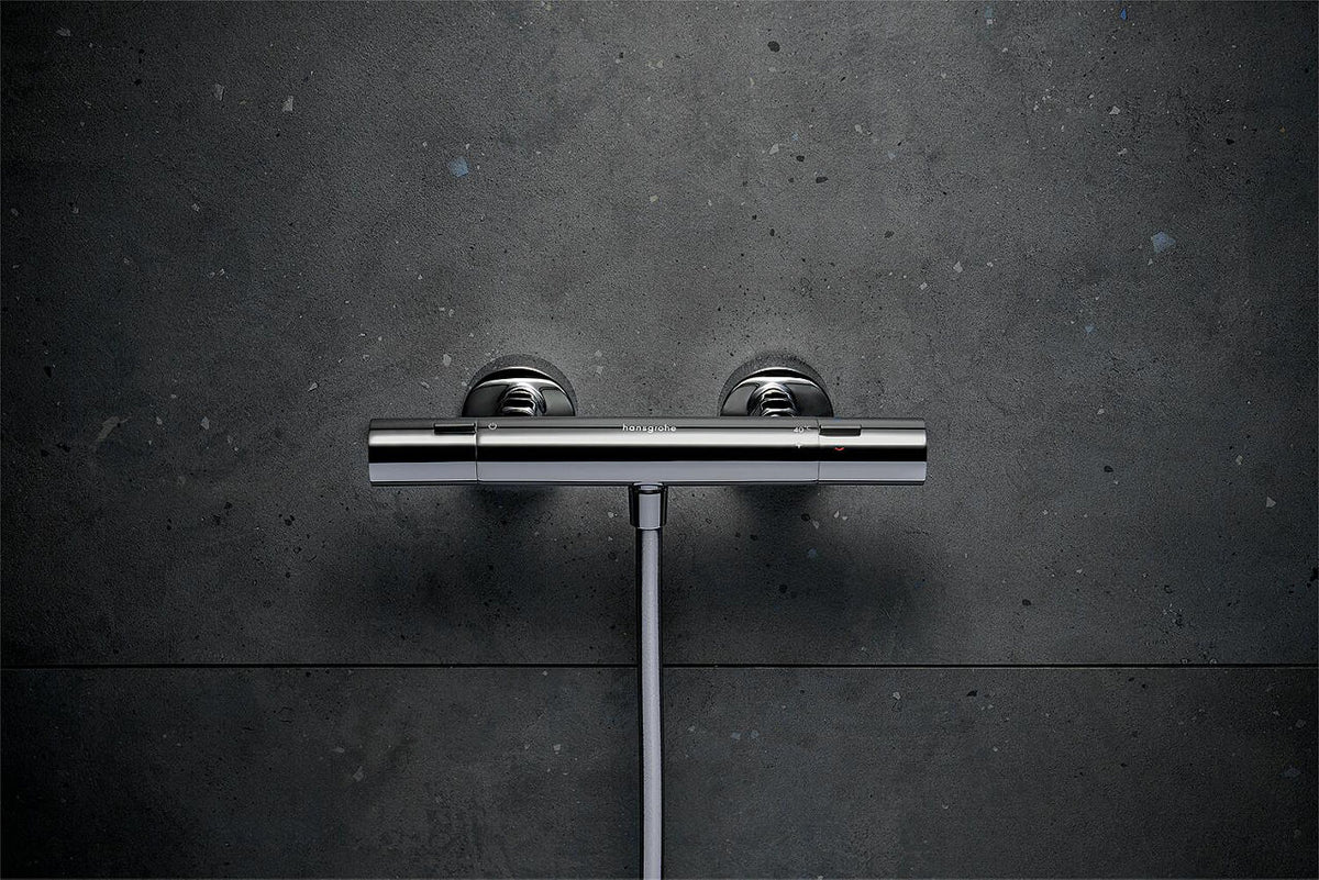 Thermostatique douche apparent Hansgrohe Ecostat Fine chromé