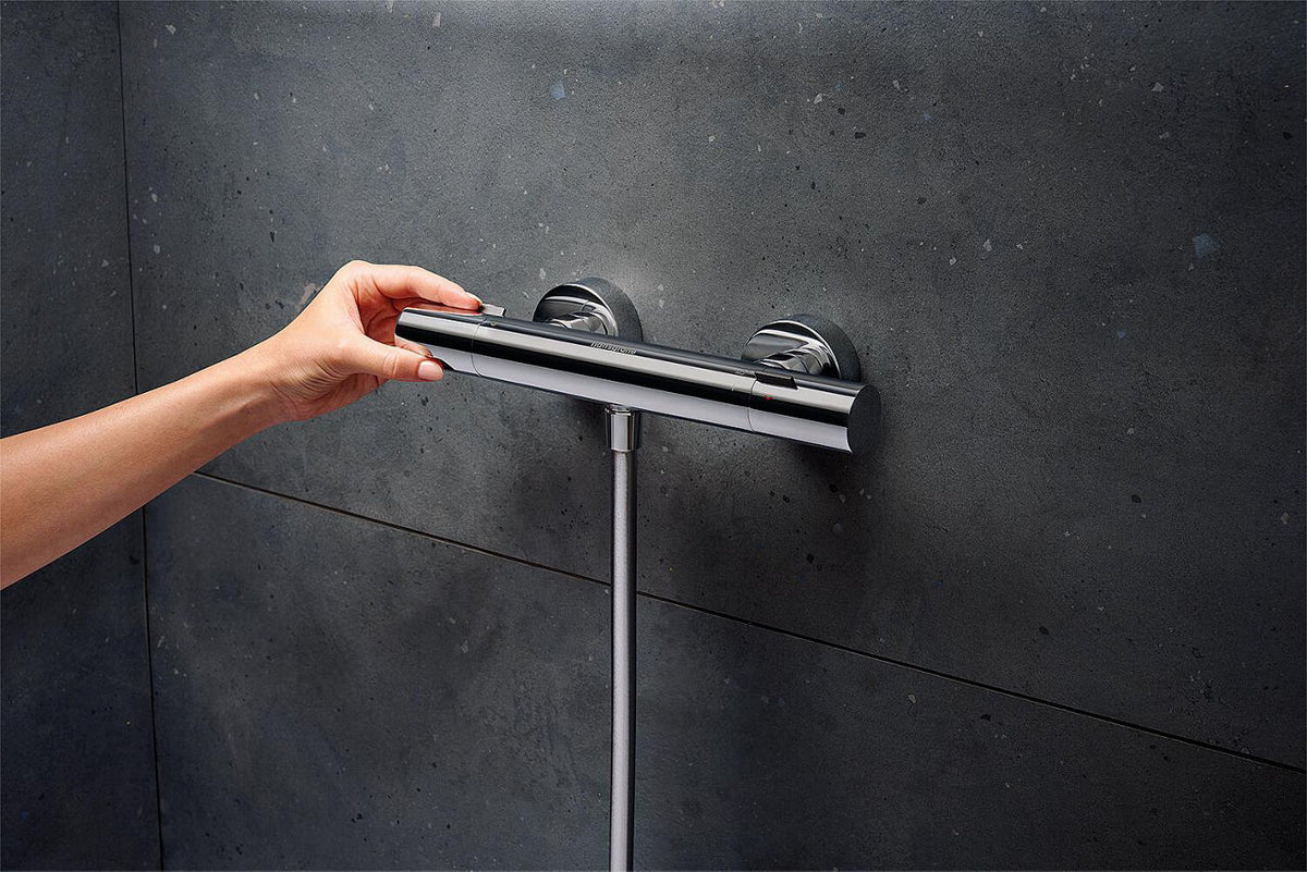 Thermostatique douche apparent Hansgrohe Ecostat Fine chromé