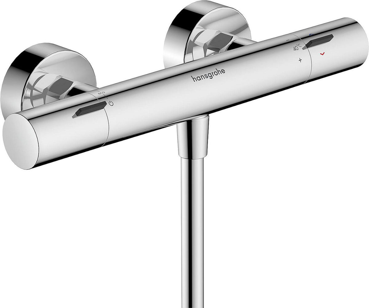 Thermostatique douche apparent Hansgrohe Ecostat Fine chromé
