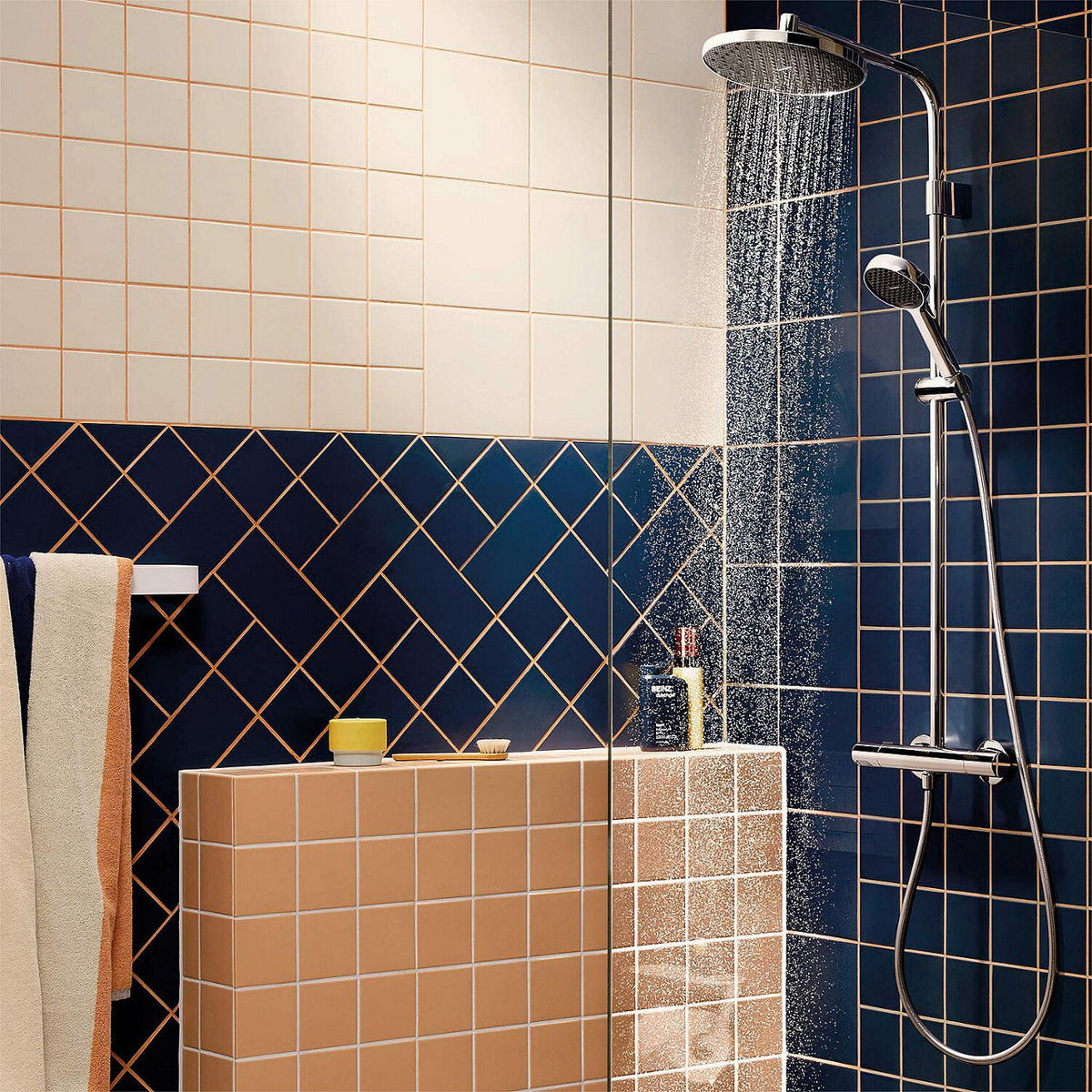 Hansgrohe Activera S Fine Varia EcoSmart chrome shower column