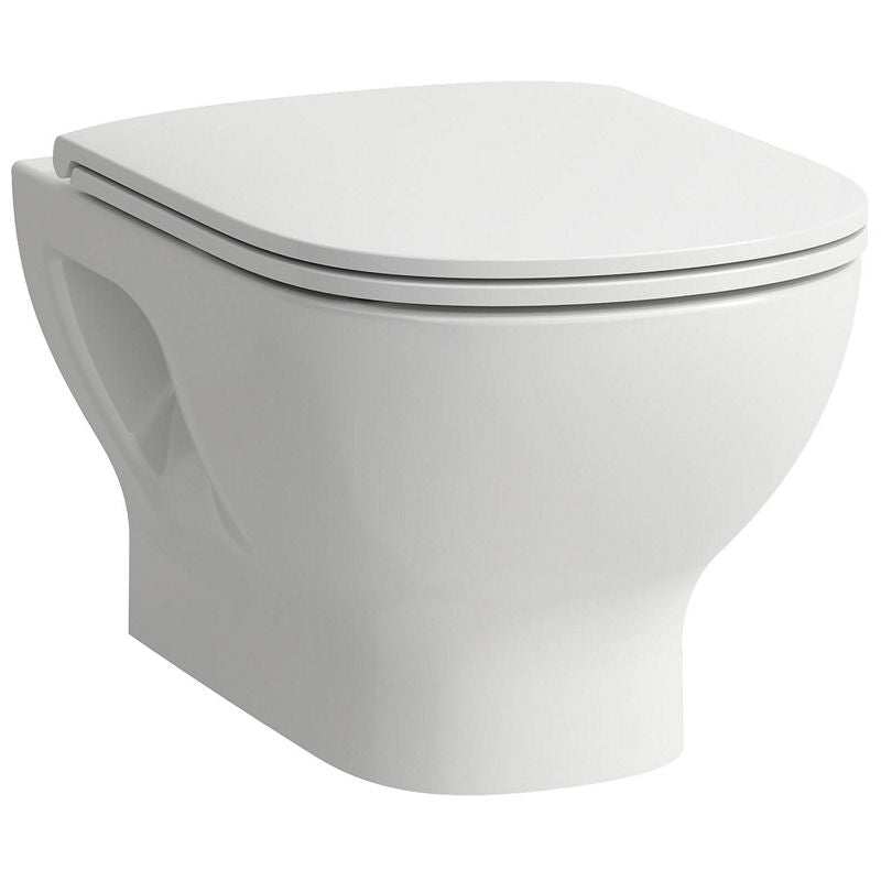 WC suspendu à fond creux Laufen Lua 360x345x520mm, sans bride de rinçage, ouverte fixation, blanc