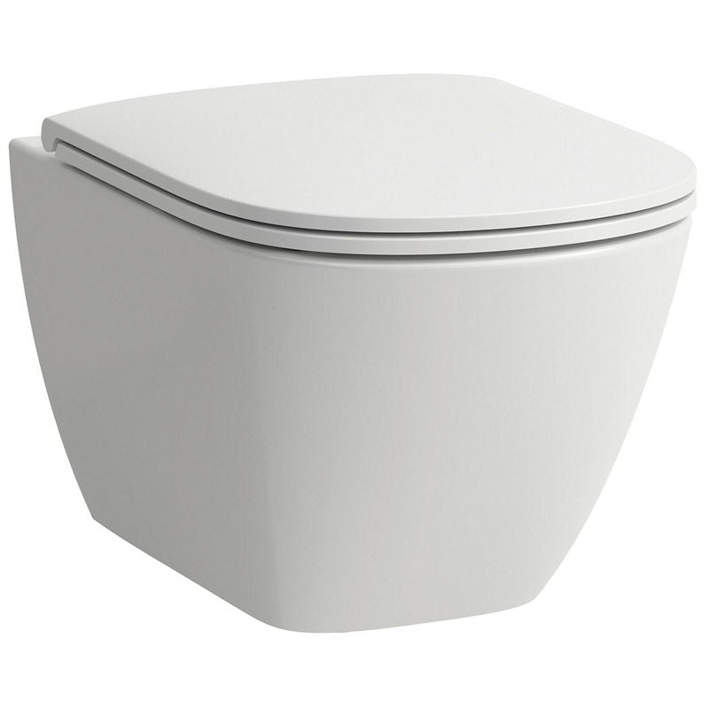 WC suspendu à fond creux Laufen Lua 360x350x520mm, sans bride de rinçage, verdeckte fixation, blanc