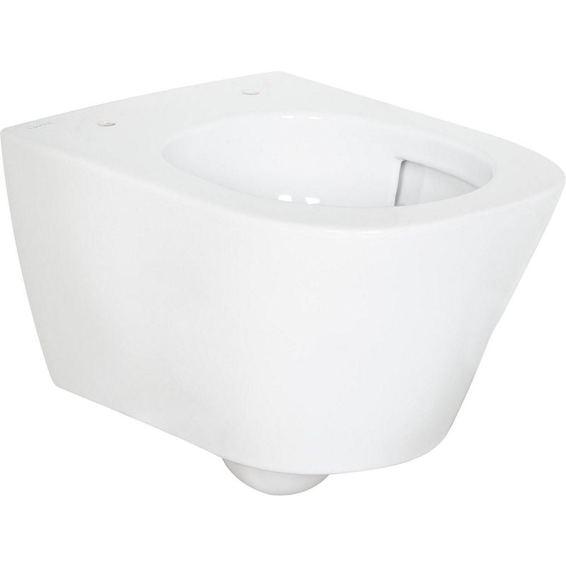 WC suspendu à fond creux Laufen Meda Advanced Compact blanc, sans bride de rinçage Silent Flush L x H x P : 360x355x490mm