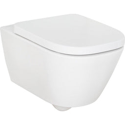 Pack combiné Laufen Meda WC suspendu à fond creux sans bride de rinçage Silent Flush+ Abattant WC softclose, démontable