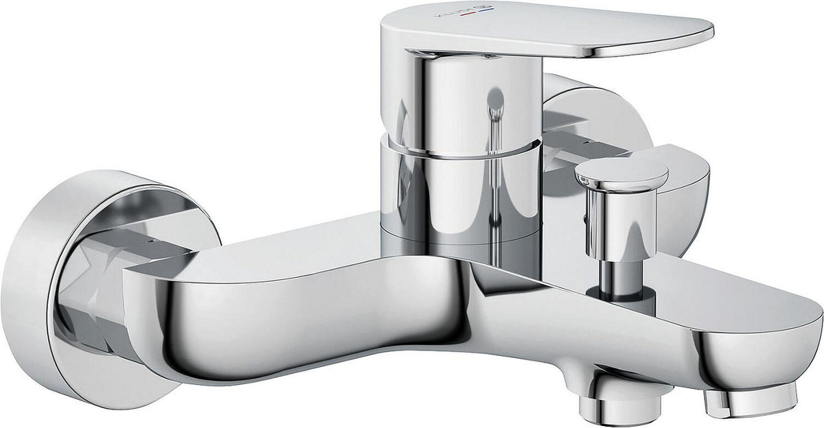 Mitigeur bain/douche apparent Kludi X1 saillie 170 mm chromé