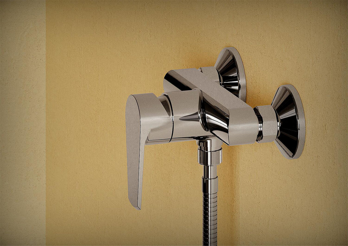 Mitigeur douche apparent Rosario saillie 153 mm chromé