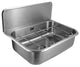 Déversoir en inox Loggere Standard, l x p x h 570 x 404 x 171 mm, avec grille rabattable