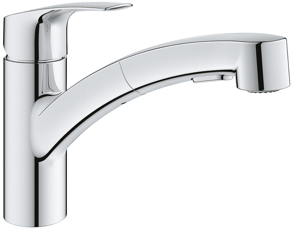 Mitigeur d'évier Grohe Eurosmart douchette extractible Saillie 227 mm