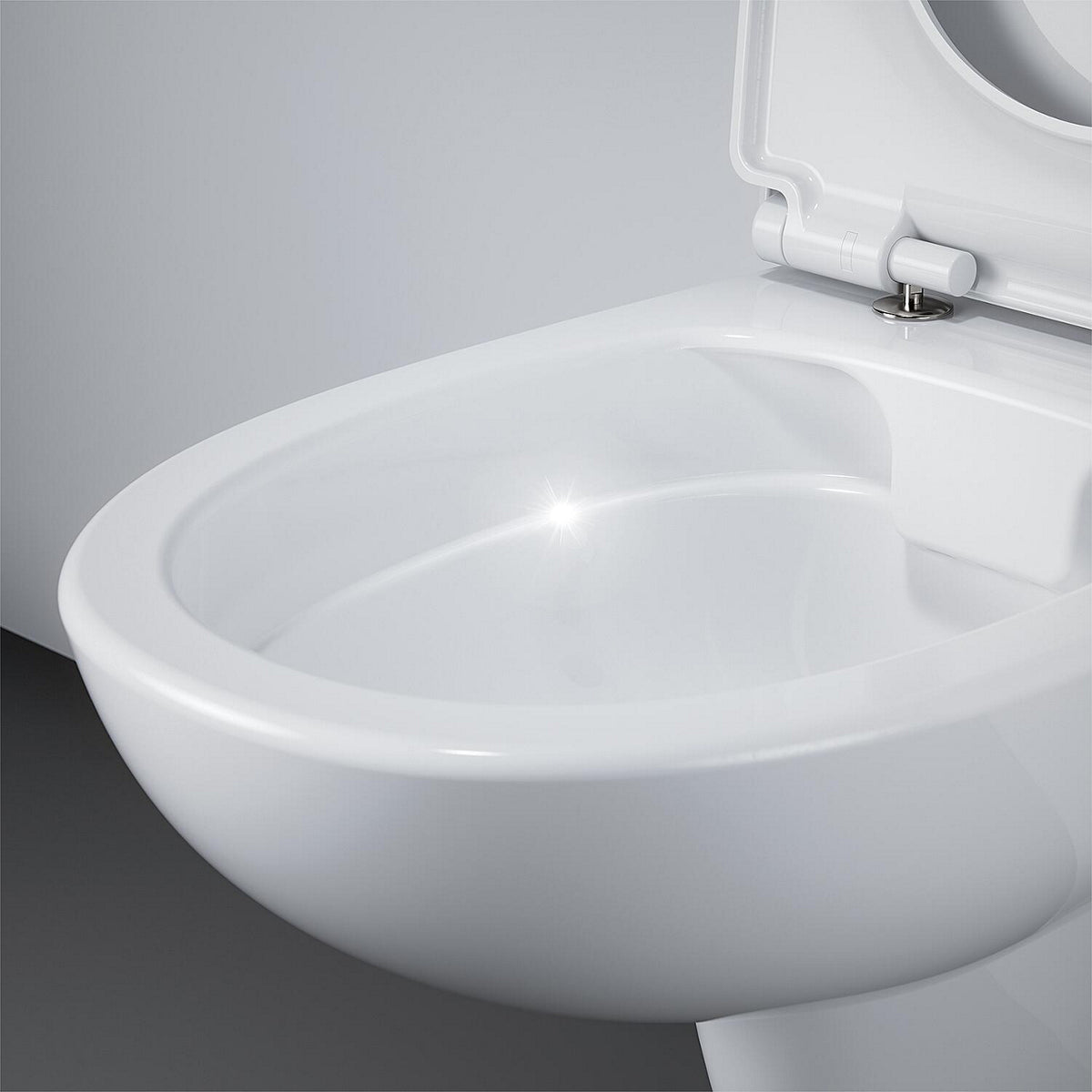 Wand-Tiefspül-WC Grohe Bau Keramik B x H x T: 355x357x535 mm spülrandlos, weiß