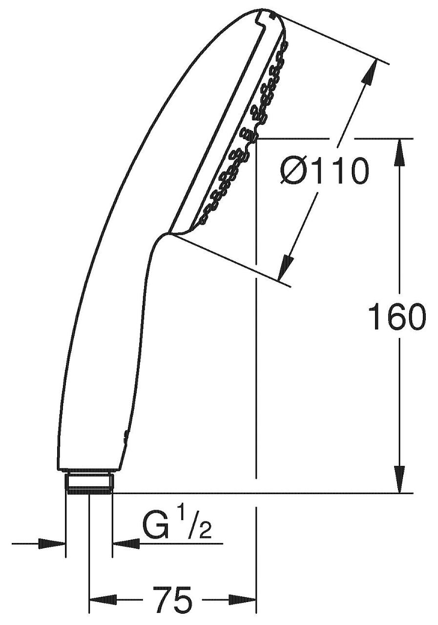 Douchette à main Grohe Tempesta 110