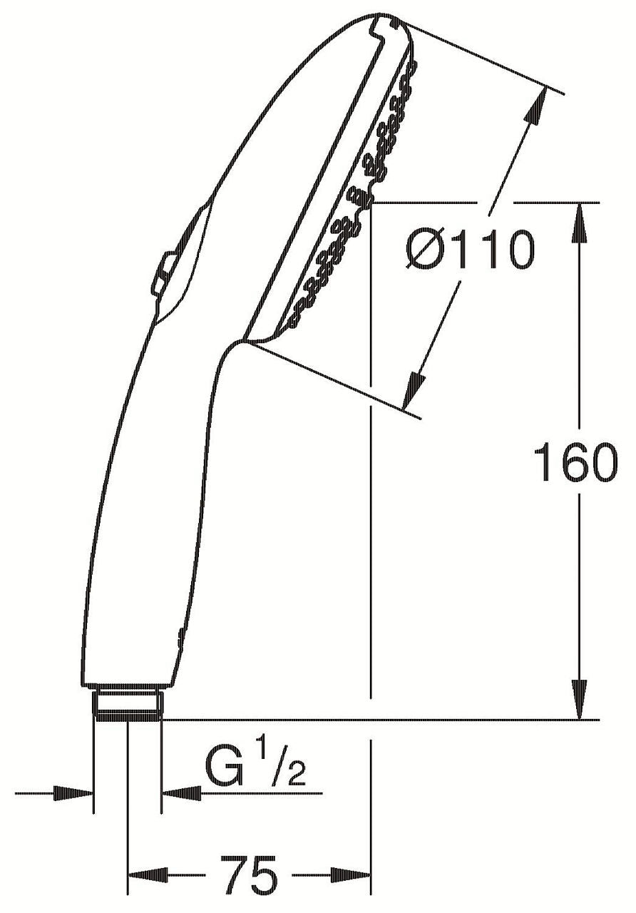 Douchette à main Grohe Tempesta 110