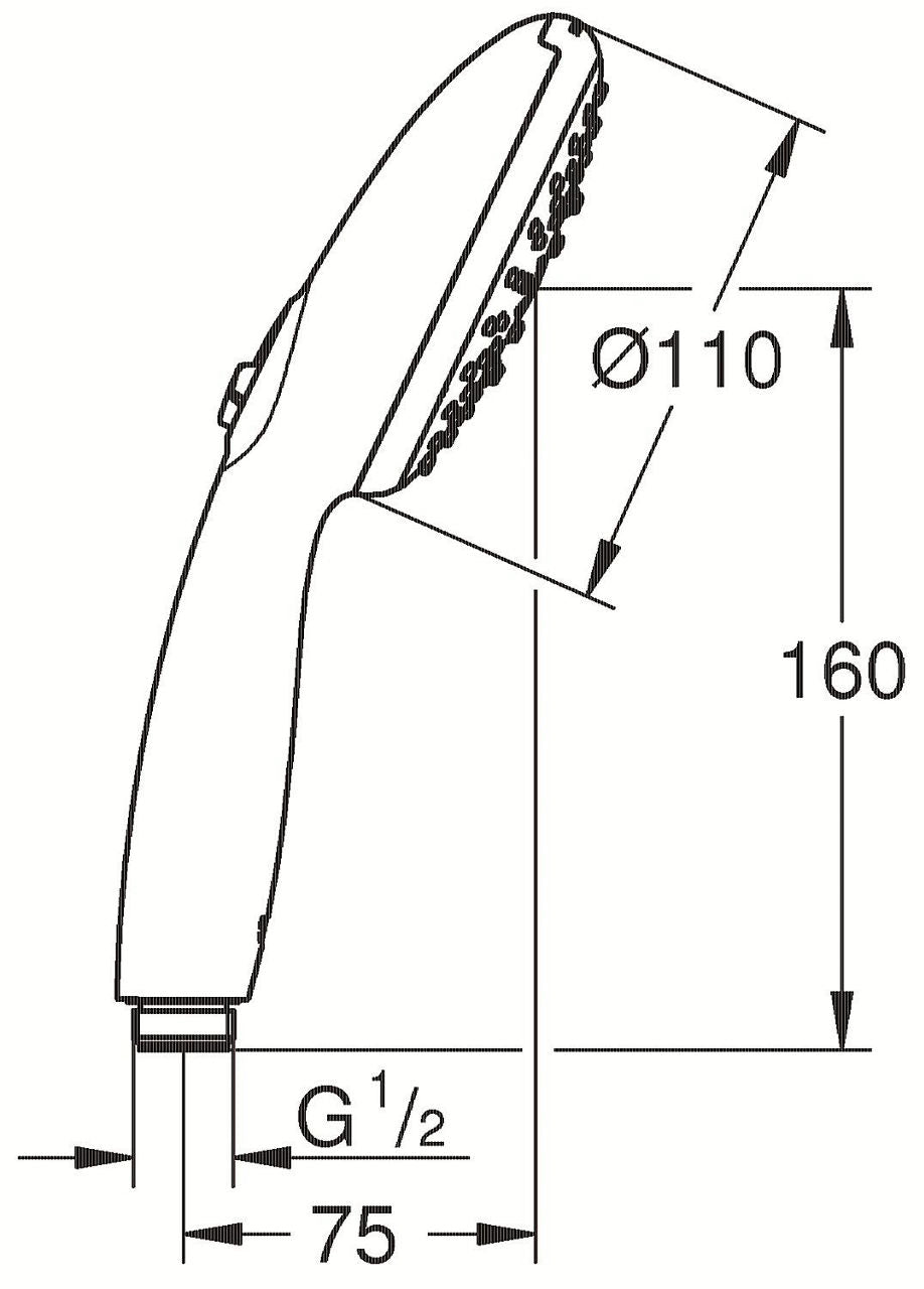 Douchette à main Grohe Tempesta 110