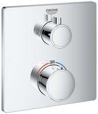 Thermostatique douche encastré Grohe Grohtherm 2 sorties chromé