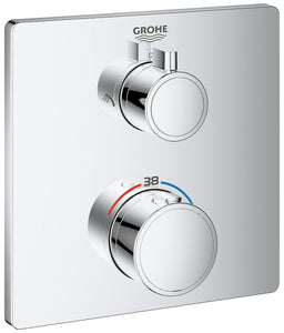 Thermostatique douche encastré Grohe Grohtherm 2 sorties chromé