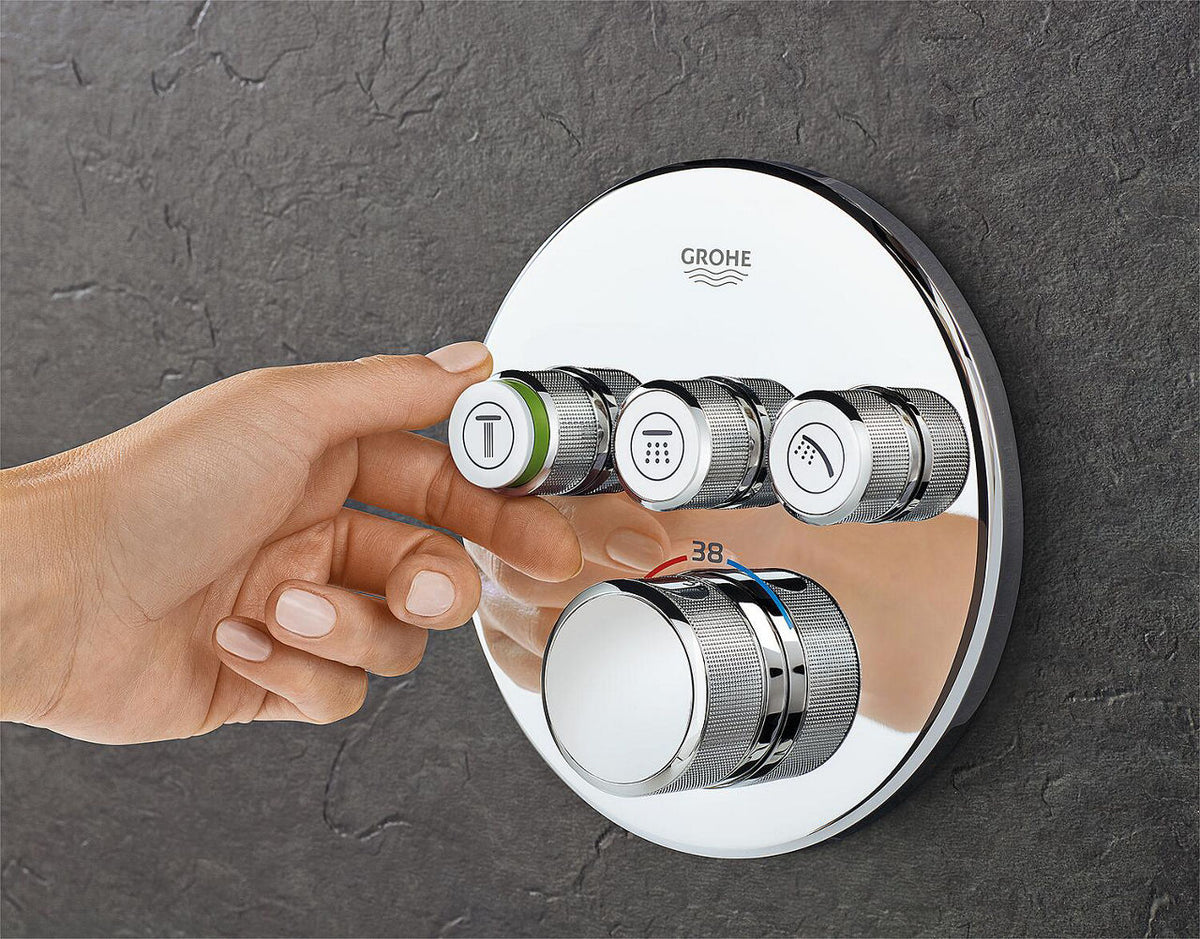 Thermostatique douche encastré Grohe Grohtherm SmartControl 3 sorties chromé