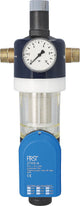 WS Station de filtration d'eau domestique DN25 (1") avec raccord, manomètre et rétrolavage automatique à piles