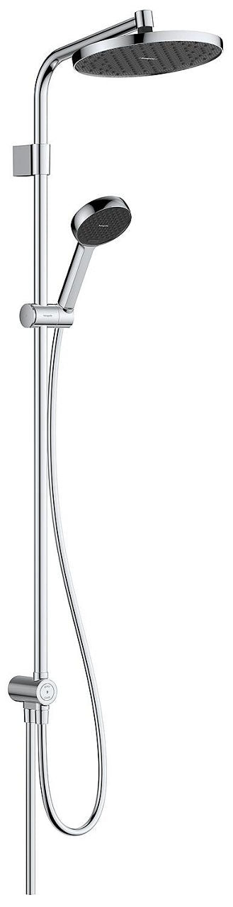 Hansgrohe Activera S 240 Duschsystem 1jet mit Handbrause Ø95mm und Kopfbrause Ø240mm verchromt