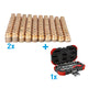 Kit rallonges de robinet bronze 100 pièces DN 15 (1/2") + jeu de cliquets GEDORE offert