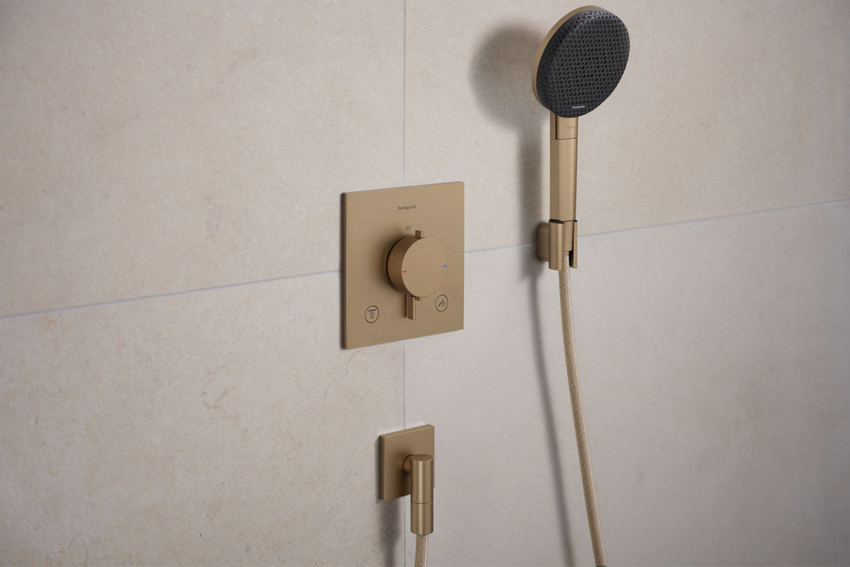 Hansgrohe Raindance Select S Handbrause 3 Strahlarten 125 EcoSmart Chrom mit Stange und Schlauch