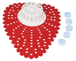 Filtre d'urinoir Typ M, conception mobile, rouge, plastique