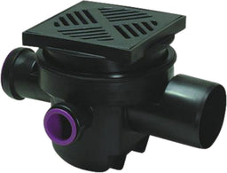Siphon de cave KESSEL 27611 DN100 universel avec grille 200x200 mm