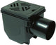 Siphon de cave Kessel 33101 DN100, grille 150x190 mm noire