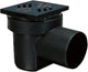 Siphon de cave Kessel 36501, couleur noire, en PP, DN 100