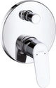 Mitigeur bain/douche encastré Hansgrohe Focus rosace Ø 150 mm