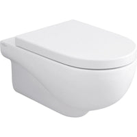 WC suspendu à fond creux NUVOLA L x H x P : 350x355x550 mm céramique blanc