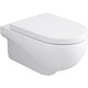 Pack combiné Nuvola avec bord de rinçage + Abattant WC Jari blanc