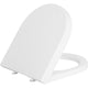 Abattant WC MINI-NUVOLA avec fermeture douce en duroplaste blanc