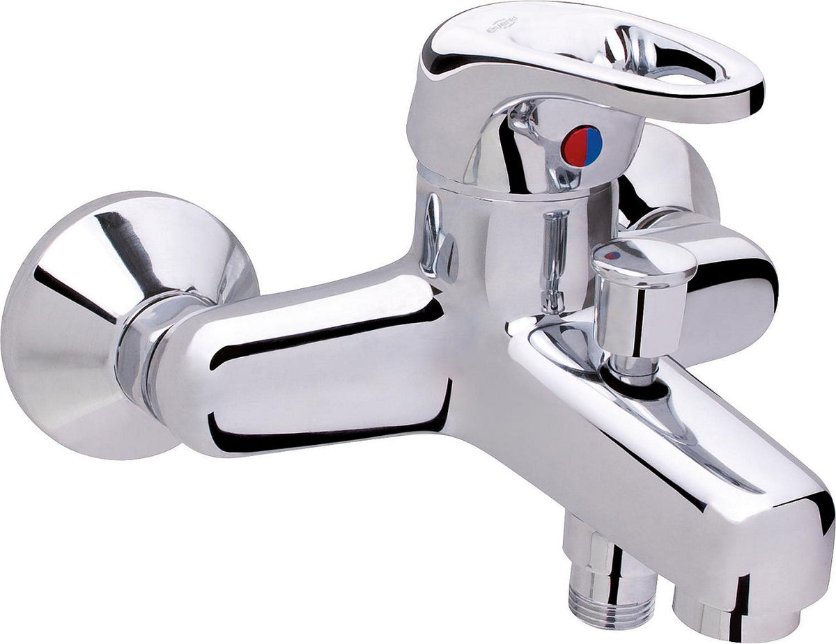 Mitigeur bain/douche apparent Top II levier ouvert saillie 167 mm chromé