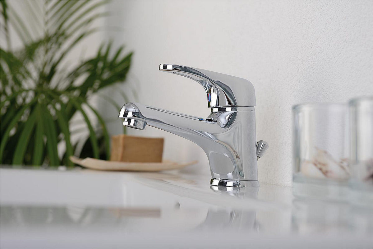 Mitigeur de lavabo Evenes Top II saillie 118mm chromé