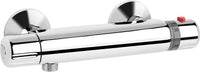Thermostatique douche apparent Mikros chromé saillie 102 mm