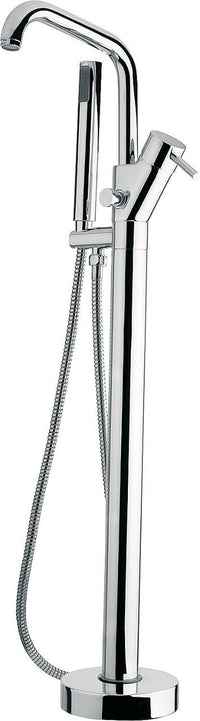 Mitigeur bain/douche sur pied Kos avec douchette stick + corps encastrement, saillie 222 mm, chromé