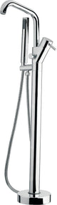 Mitigeur bain/douche sur pied Kos avec douchette stick + corps encastrement, saillie 222 mm, chromé