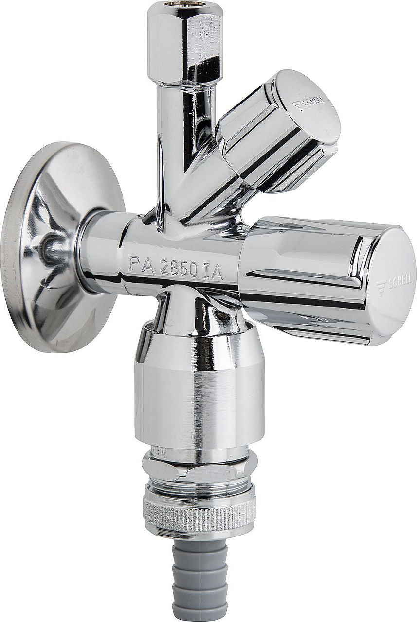 SCHELL Vanne équerre combinée COMFORT laiton DN 15 (1/2")