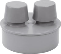 Aérateur de tuyau Airfit en PP pour tuyau d'écoulement, DN 110 gris