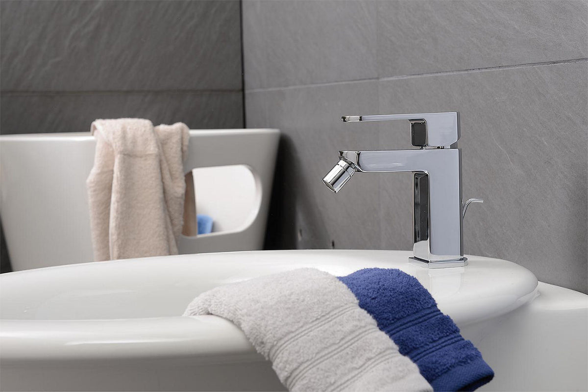 Mitigeur bidet Dokos saillie 105 mm chromé