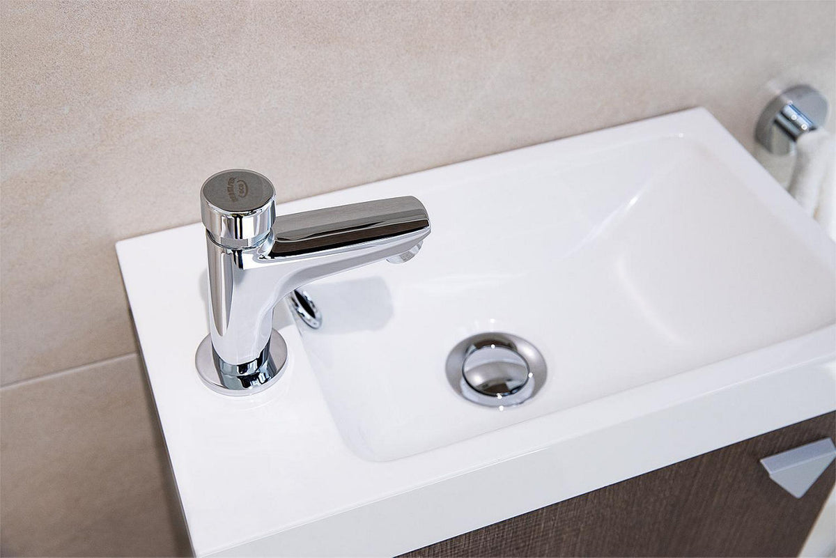 Robinetterie électronique de lavabo Benkiser EOS ECO saillie 91mm chromé