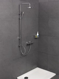 Duschsäule Whanga mit Handbrause und Kopfbrause Ø 190 mm chrom